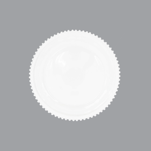 PLATO BASE PERLE BLANCO